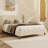 Archer Velvet Upholstered Platform Bed with Wingback Headboard & Wooden Legs