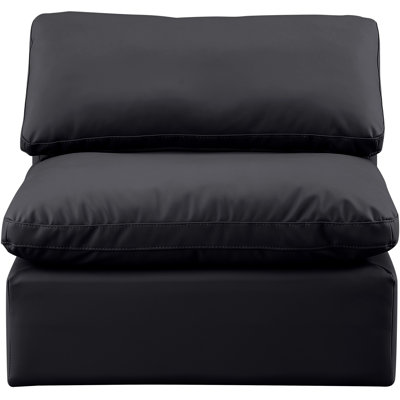 Itala Vegan Leather Armless Living Room Chair