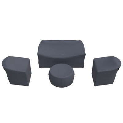 Dunkirk Outdoor Conversation Set Group Seating Patio Furniture Covers