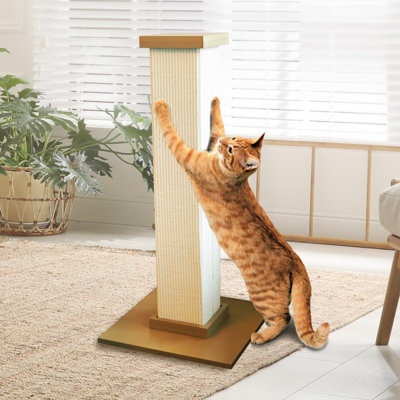 Smartcat Ultimate Scratching Post –  Large 32 Inch Tower - Sisal Fibre, Simple Design - For All Cats