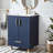 24" Modern Blue Free-Standing Single Bathroom Vanity