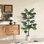 Plante artificielle résistante aux rayons UV de 5/6 pi avec pot, arbre artificiel réaliste pour décoration intérieure / extérieure et cadeau