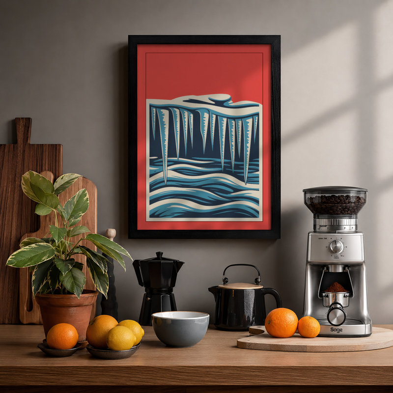 Stories Flow Modern - Framed Print, A3 - 42.0 x 29.7 cm, Black