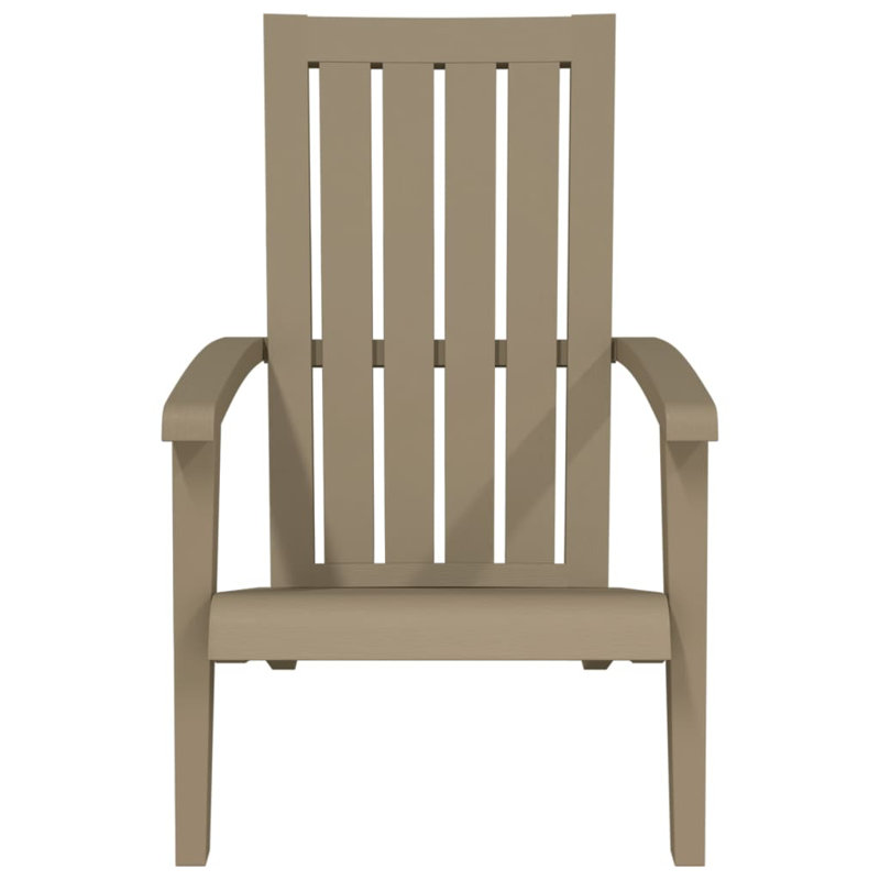 Akili Outdoor Adirondack Chair, Light Brown