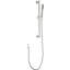 Douche à barre coulissante de 28 pouces avec 59 tuyaux, hauteur variable, acier inoxydable nickel brossé, diverses fonctions de jet pour une utilisation agréable