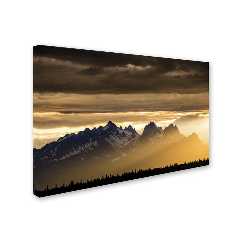Leeth «Denali National Park, Alaska», reproduction de photo sur toile tendue, H 12 po x l 19 po x P 2 po