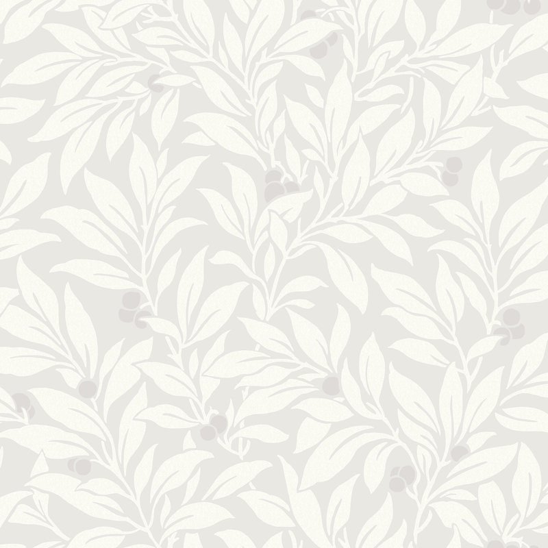 Rouleau de papier peint à feuilles 33 po x l 20,5 po Kitchen & Bath Essentials, Argent argent