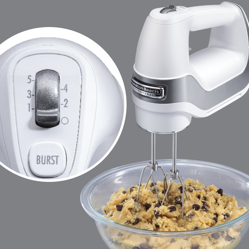 Hamilton Beach® Professional 5 Speed Hand Mixer, White