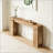 Rustic Farmhouse Wood Console Table with Narrow Design for Entryway and Living Room, Multi-Functional and Durable