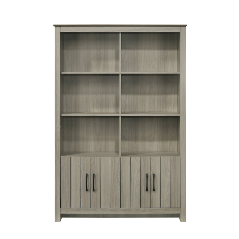 Bibliothèque en chêne gris Nyla