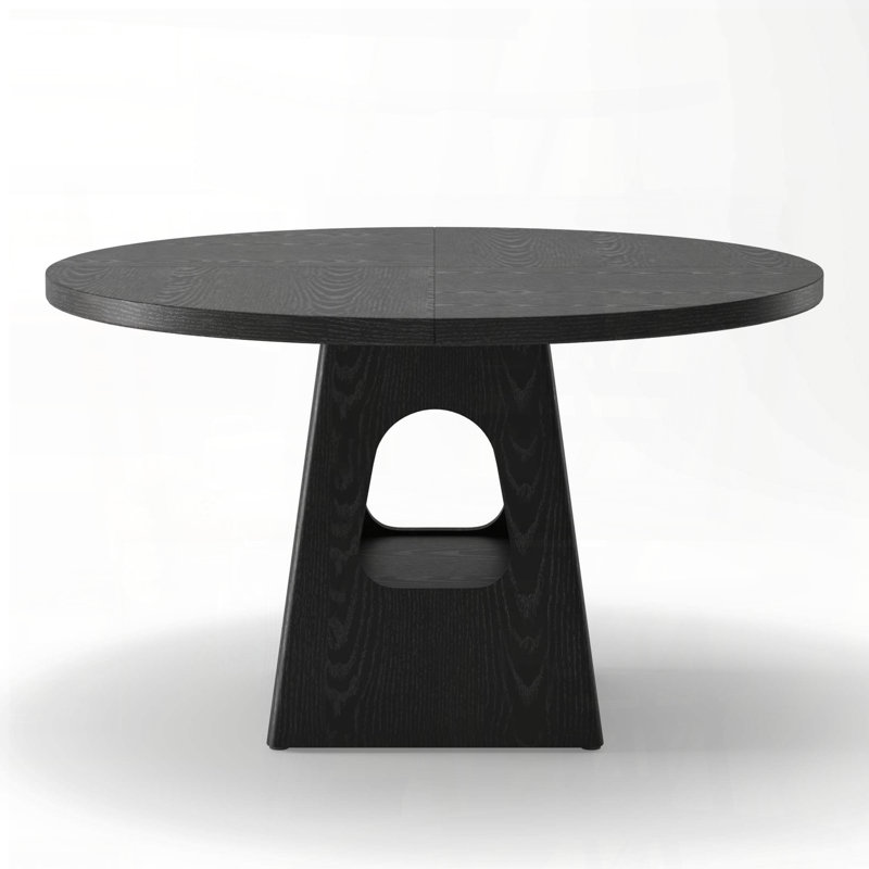 Table de salle à manger ronde avec base de rangement (47 po, 6 places)