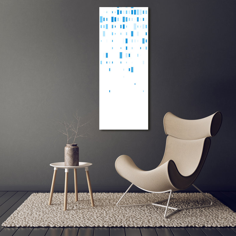 Blue Squares - Wrapped Canvas Print