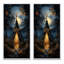 «Blue Native Tipi Celestial Connections», 2 pièces-382193744-382193708
