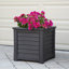 Pot à fleurs carré en résine avec réservoir d'eau Lakeland-545212362-545212375