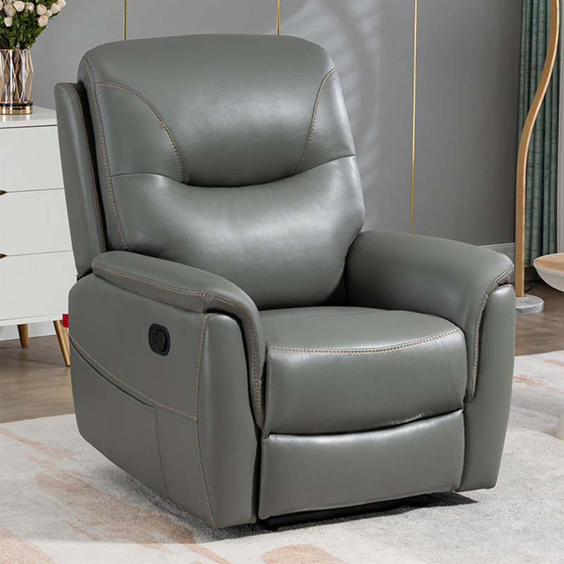 Keever, Gray Faux Leather