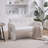 Nordic Modern Double Armchair Living Room & Bedroom Compact Upholstered Sofa Leisure Sofa Comfortable Seating With Dual Armrescan Be Paired With A Single Chair-80689105