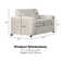 Calian 2-Piece Polyester Fabric Couch and Chair and a Half Set