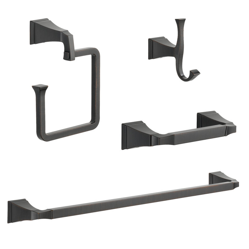 Dryden 4 - Piece Bathroom Hardware Set, Venetian Bronze