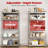 Tevis 60" H x 27.5" W x 12" D 5 Tiers Boltless Adjustable Storage Shelf Goods Rack-1090805072