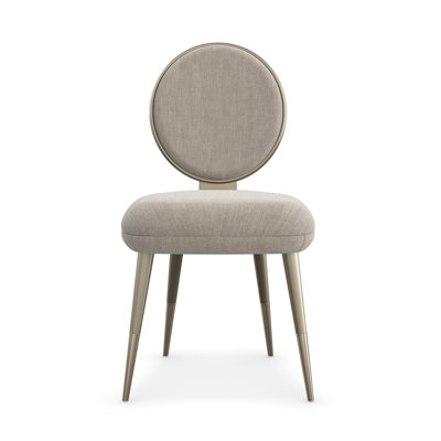 Caracole Classic 19 " H Upholstered Metal Side Chair