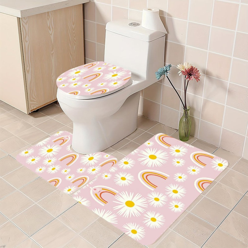 Tapis de salle de bain 3 pièces Daisy