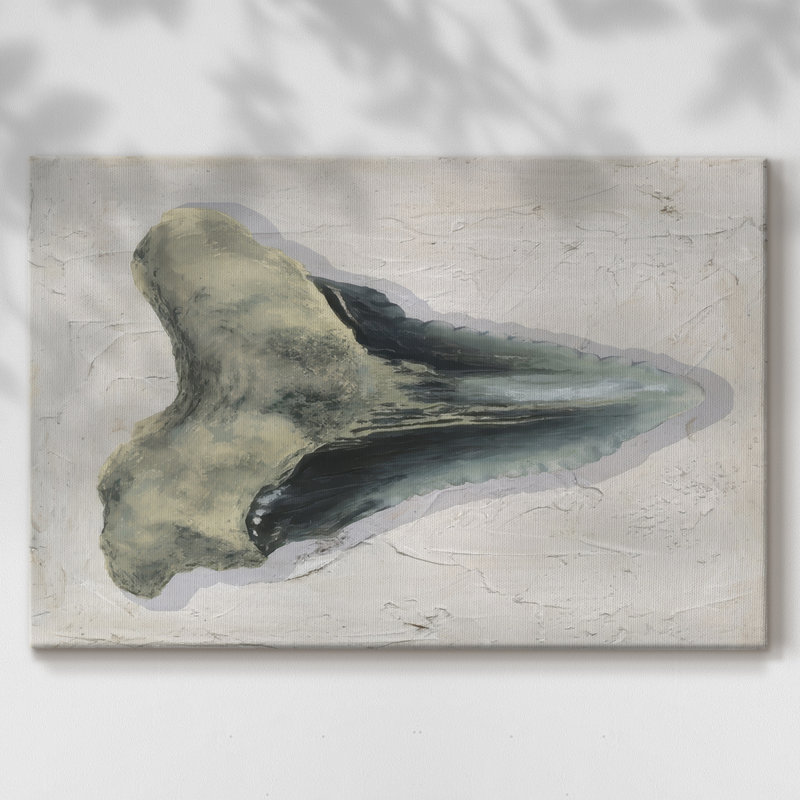 Aquarelle Sharks Tooth III -Galerie enveloppée Cavas, 8 x 12