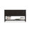 Black Solid Wood Rectangular Console Table