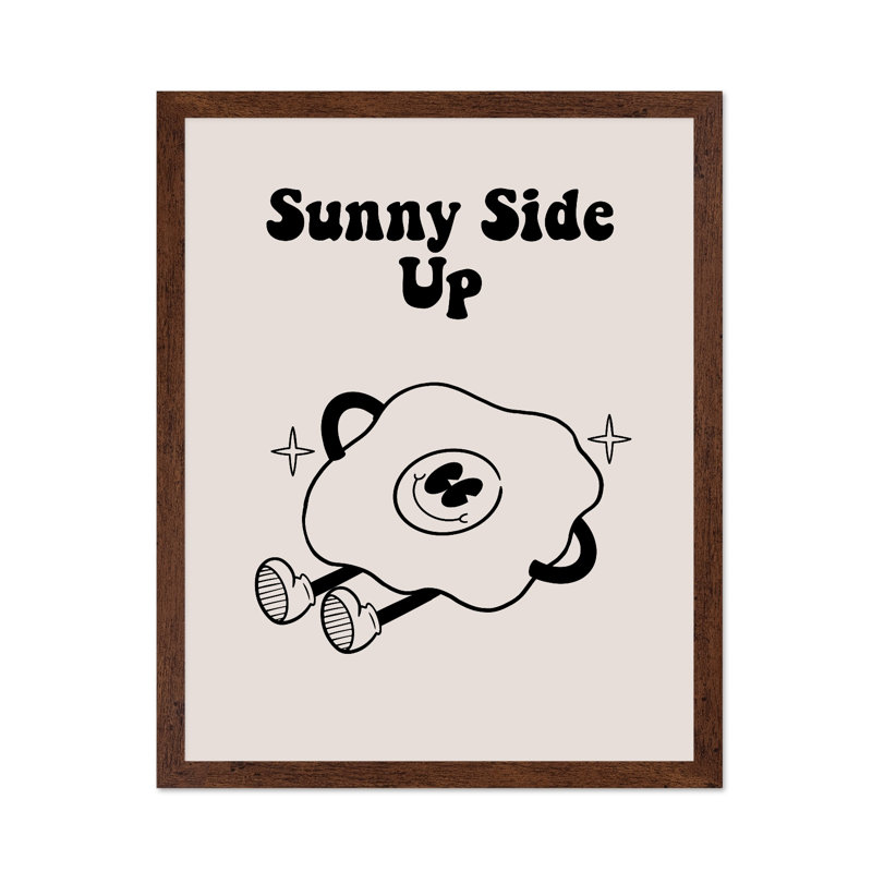 Sunny Side Up No1, Affiche, H 08 po x l 10 po, Encadrement brun