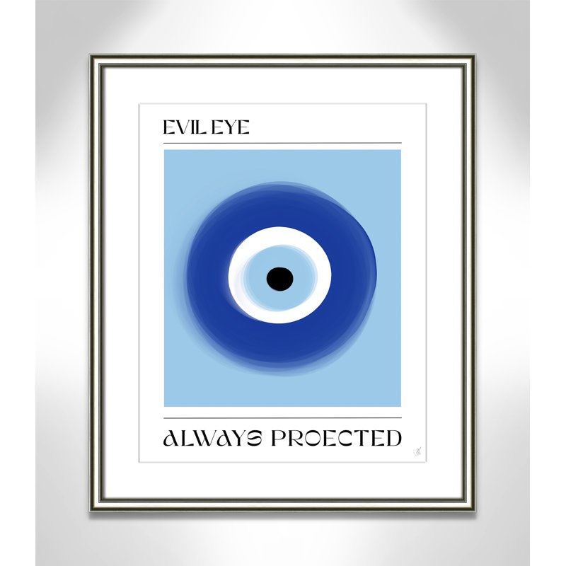 «Evil Eye» par Volfova, L 22,75 po x H 26,75 po, Imprimé mat, Argent classique