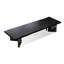 Bureau rectangulaire noir + blanc massif + bois manufacturé-853070739