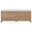 Banc de rangement rustique avec coussin amovible, portes en rotin tissé et tablettes réglables pour le vestibule-1172177272