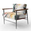 Fauteuil d'appoint en velours Fenimore Abstract Flowers - Velours-873584022-887003001