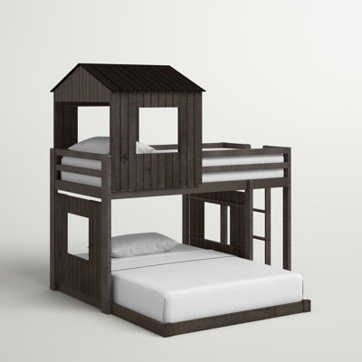 Sage Metal Loft Bed With Desk And Shelf, Industrial Style, Durable Steel Frame