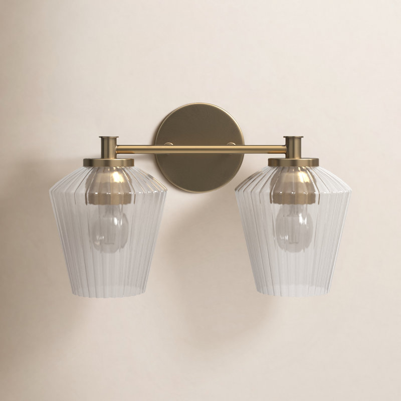 Depner 2-Light Dimmable Vanity Light, Brushed Nickel