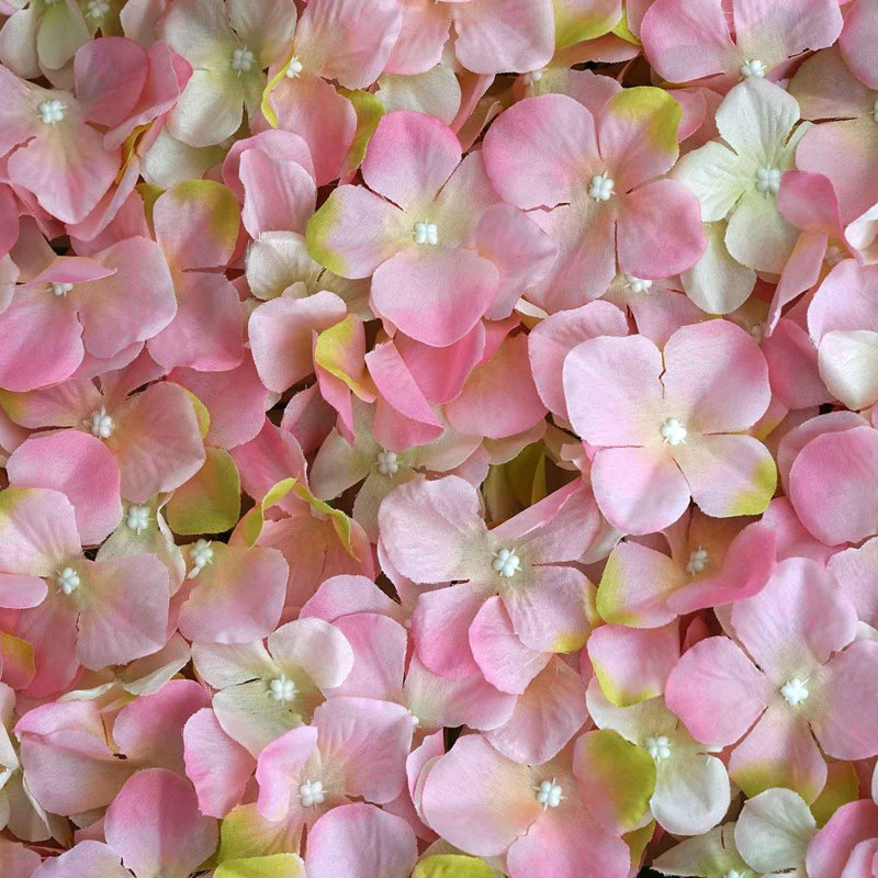 Hydrangea Wall Panel Arrangement, Pink, 4 Panels