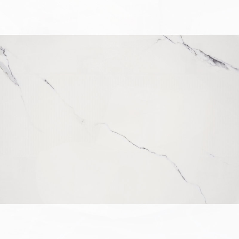 Ensemble de 2 tables de chevet contemporaines en bois d'ingénierie blanc ultrabrillant, Ensemble de 2
