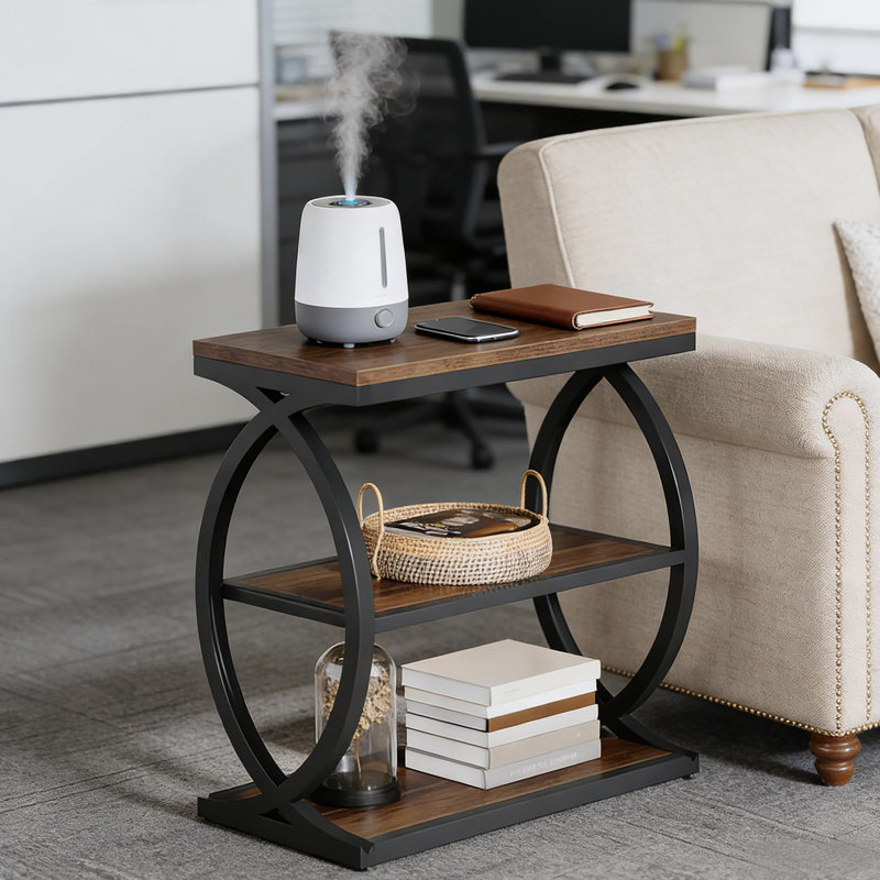 Table de chevet, table de bout, table basse, table d'appoint, tablette ouverte