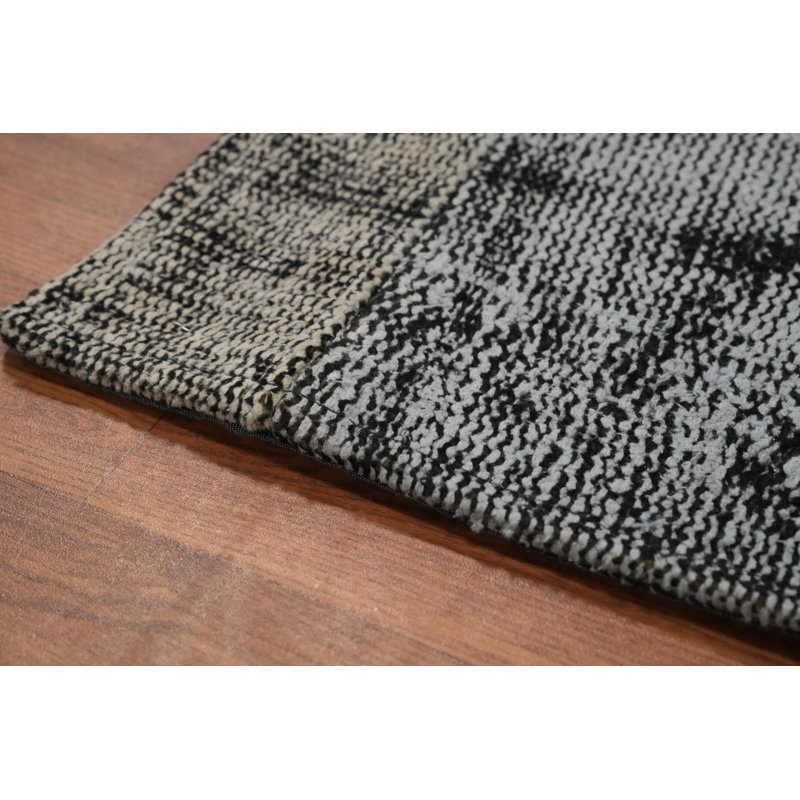 Tapis à motif géométrique patiné 8 x 10