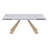 Geneviene 35 " Extendable Rectangular Granite Top Dining Table