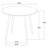 Waverly Light Ash Round Counter Height Dining Table, 48" Solid Rubberwood Kitchen Table for 4, Transitional Style