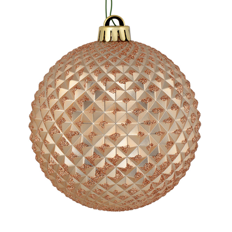 Ornement boule Durian Glitter, Café latté