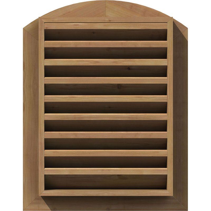 Grille d'aération verticale en cèdre, H 29 po x l 23 po