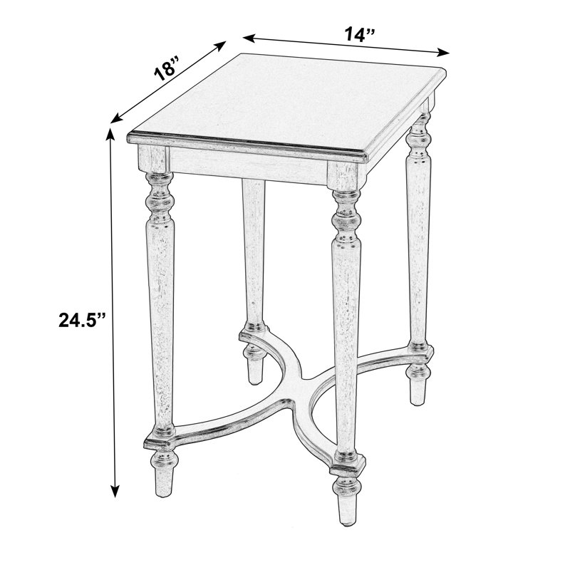 Tyler Side Table, Pastel Green
