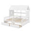 Lit plateforme simple avec 2 tiroirs pour lits partagés-1093118142