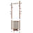 Multifunctional Solid Wood Coat Rack with Removable Laundry Basket – Movable Freestanding Clothes Hanger for Bedroom & Entryway-1384859392