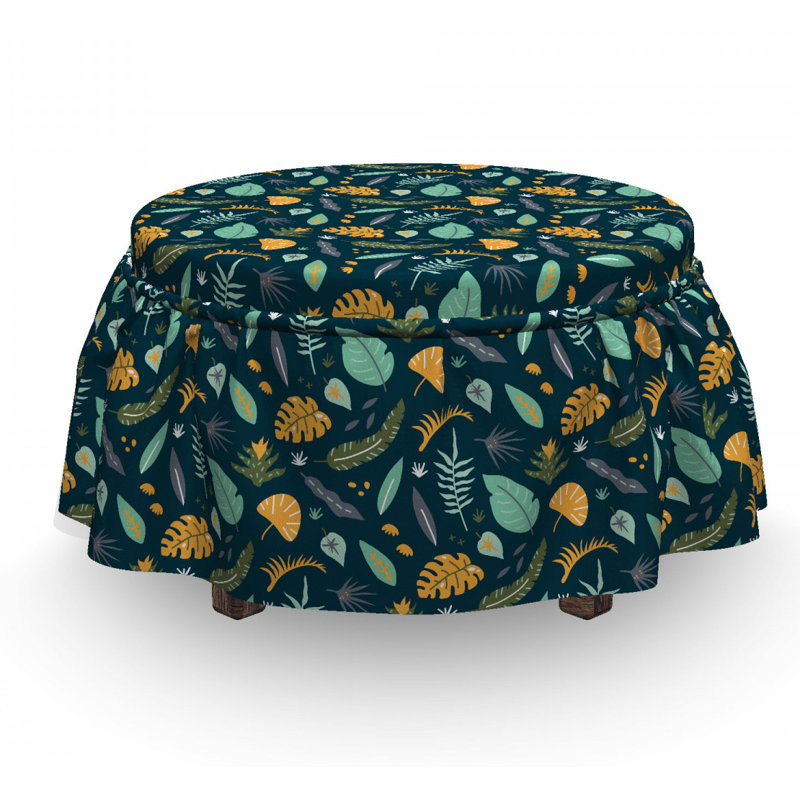 Housse pour repose-pieds de plantes tropicales