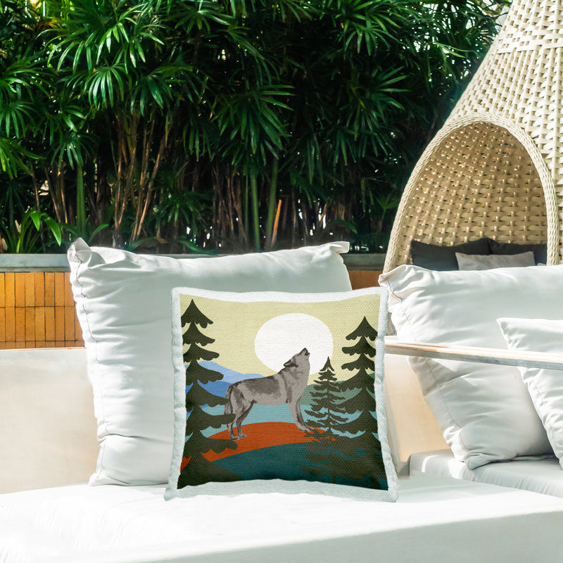 Abstract Outdoor Throw Pillow