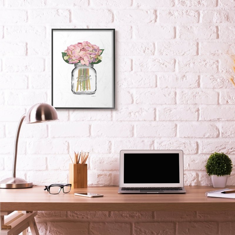 « mode motif fleur rose », impression sur toile, H 30 po x l 24 po, Cadre noir