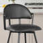 Tabouret de comptoir pivotant rembourré avec structure en métal-1143261014-1143595625
