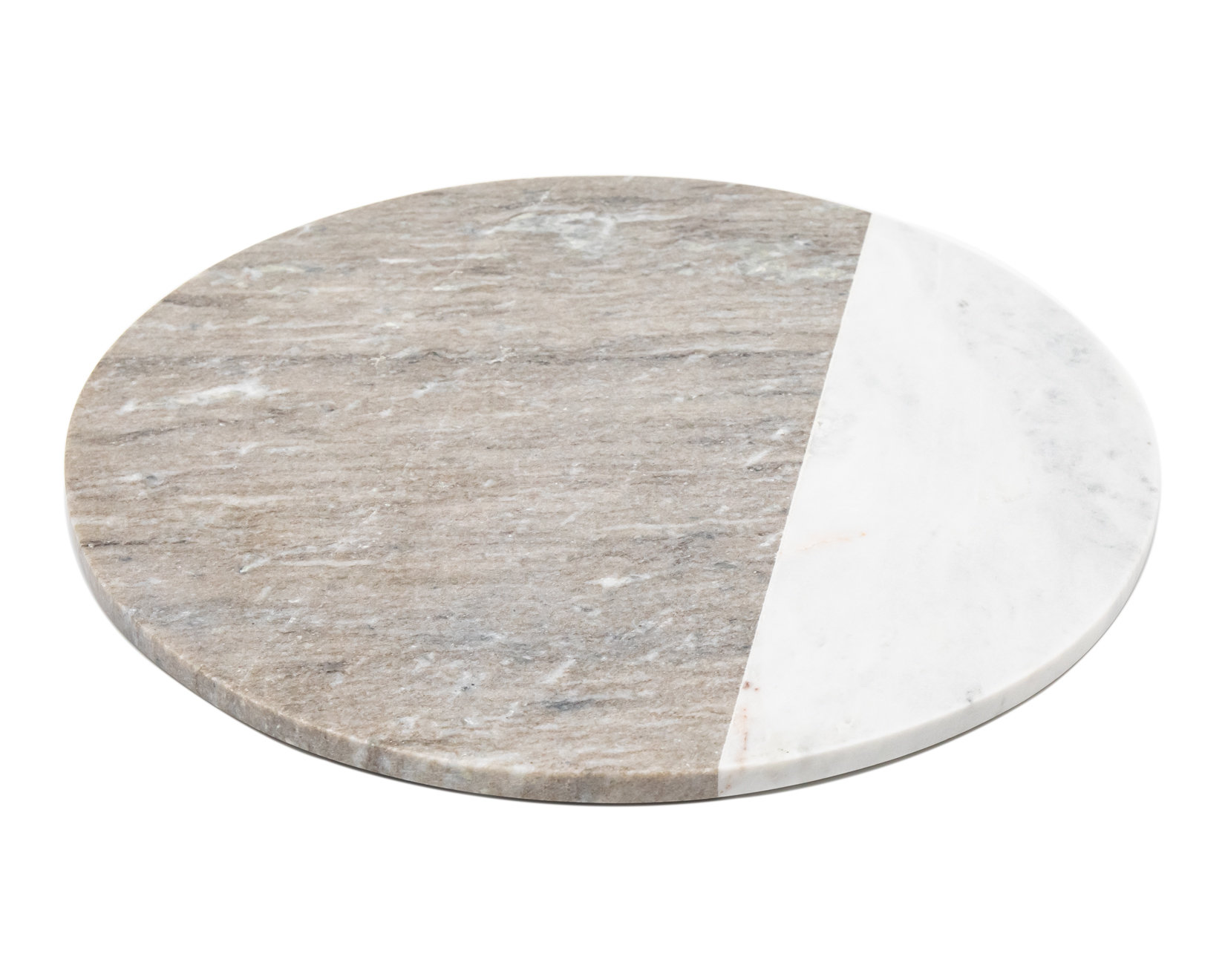 Godinger Silver Art Co Junita Two Toned Round Marble Serving Tray Wayfair